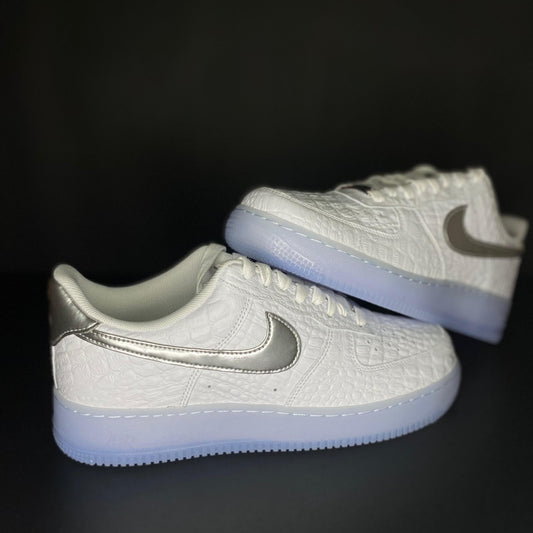 Nike Air Force 1 Low '07 Crocodile White Blue Tint 1 | Nicekicks4you